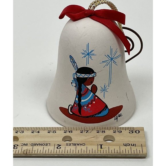 Sandstone Creations  DeGrazia Albuquerque Fiesta Christmas Bell Ornament - Picture 9 of 12